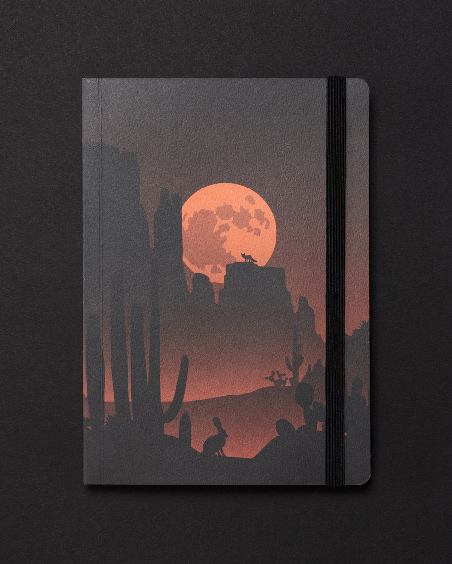 Desert Moon Dark Analysis A5 Softcover Notebook