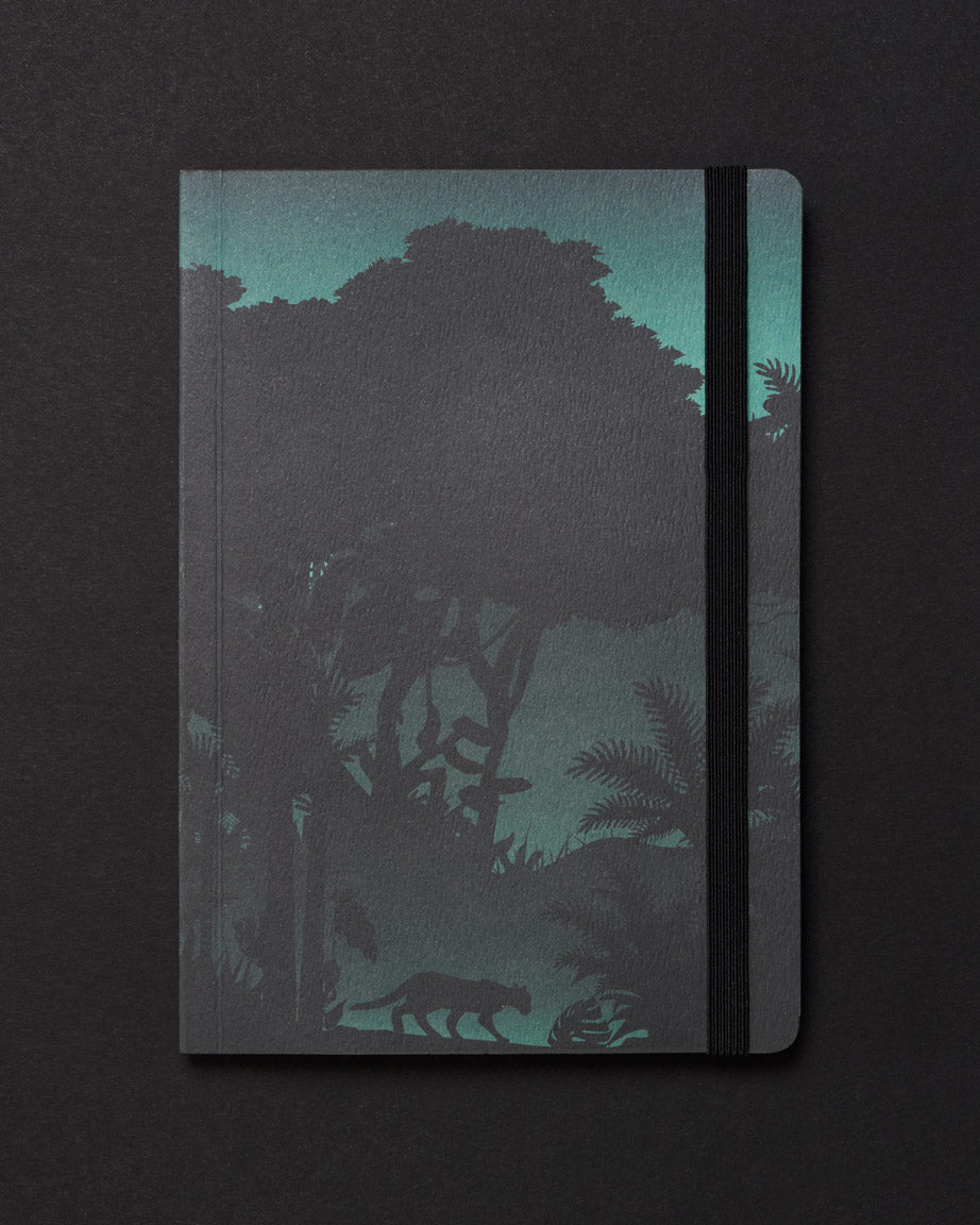 Night Jungle Dark Analysis A5 Softcover Notebook