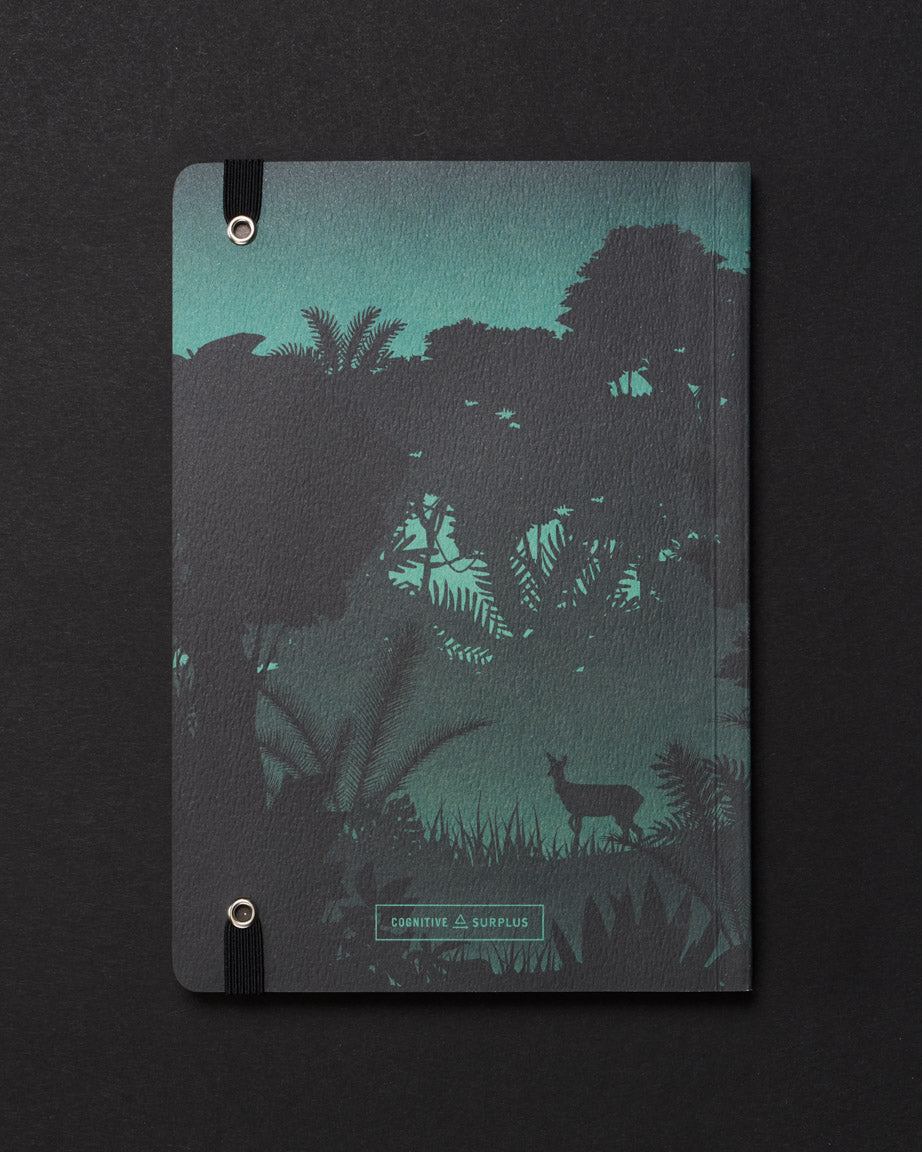 Night Jungle Dark Analysis A5 Softcover Notebook