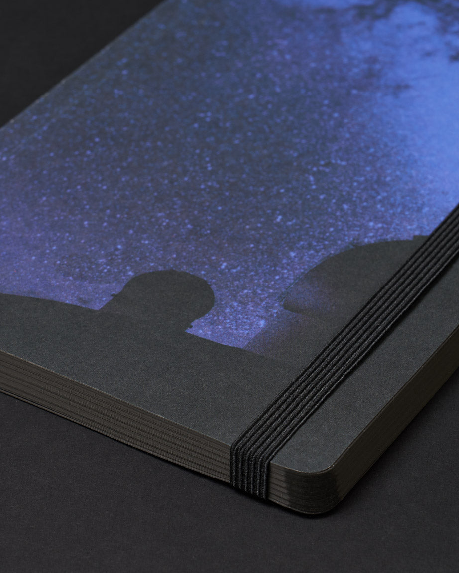 Observatory & Stars Dark Analysis A5 Softcover Notebook