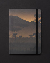 Savanna at Dusk Dark Analysis A5 Softcover Notebook