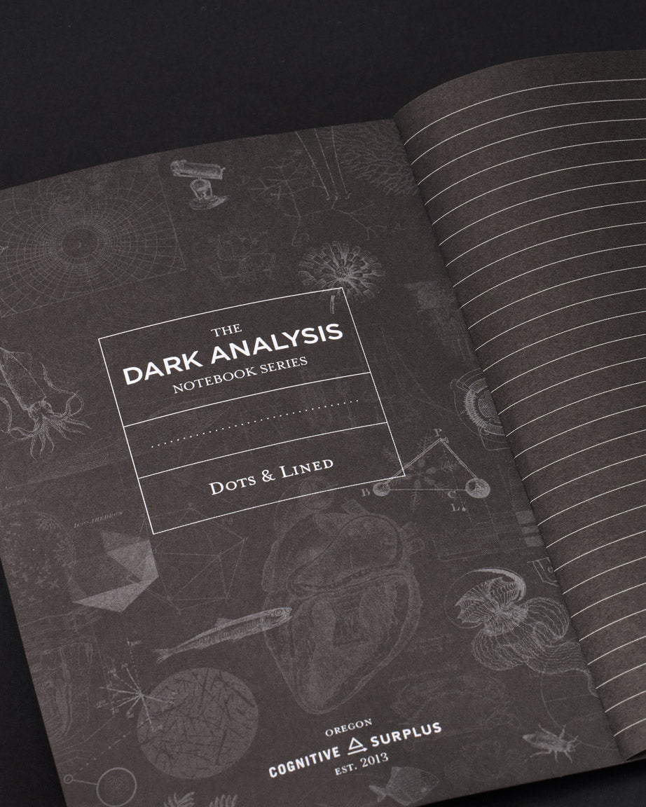 Spider & Webs Dark Analysis A5 Softcover Notebook