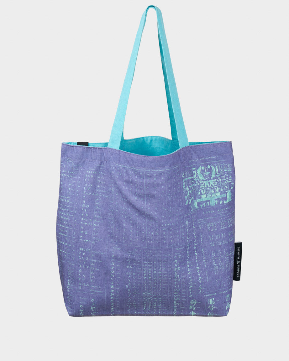 Linguistics Canvas Shoulder Tote