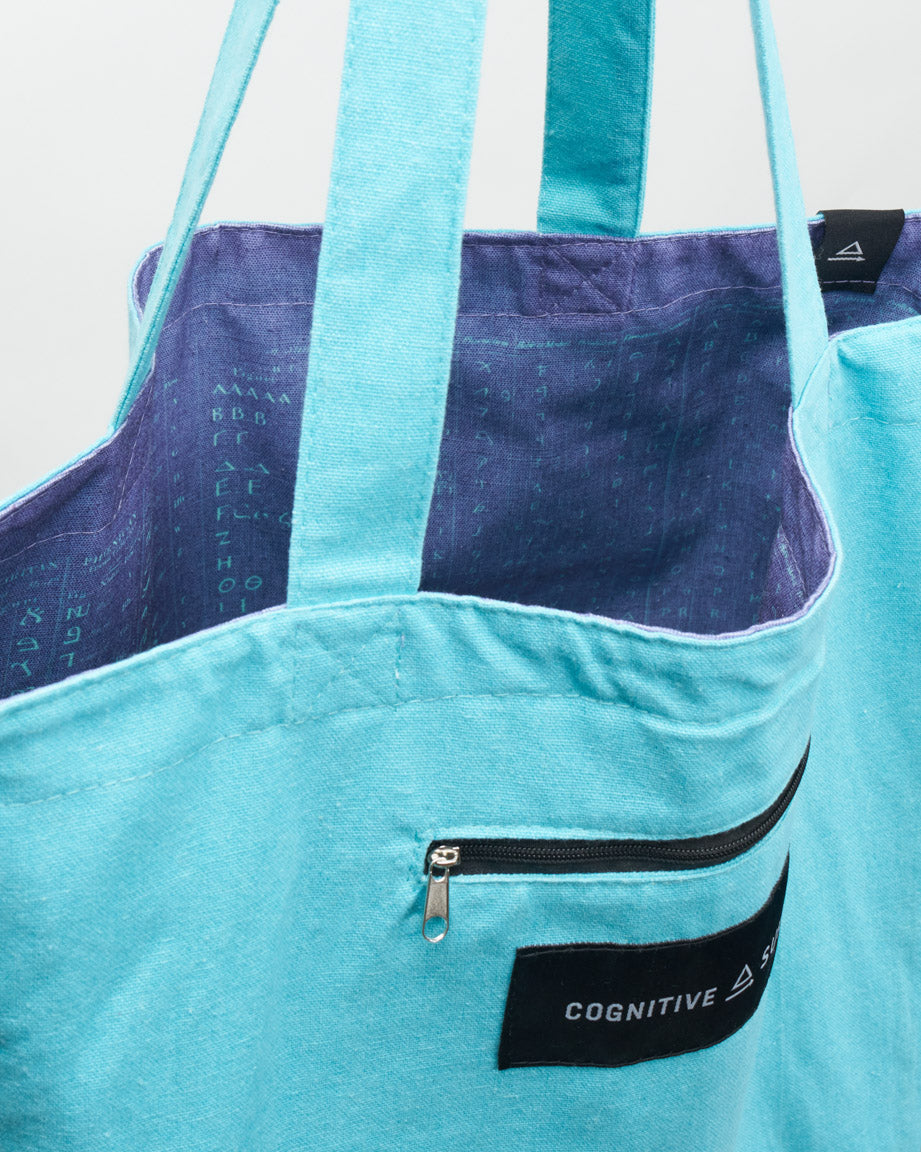 Linguistics Canvas Shoulder Tote