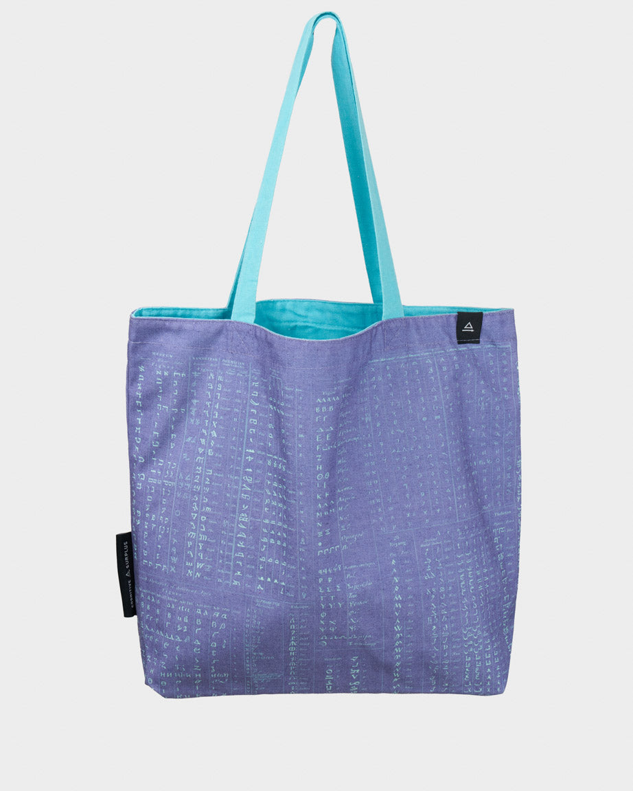 Linguistics Canvas Shoulder Tote