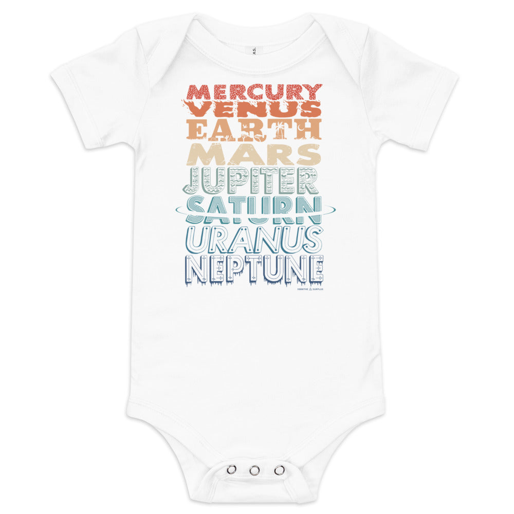 The Planets Baby Bodysuit