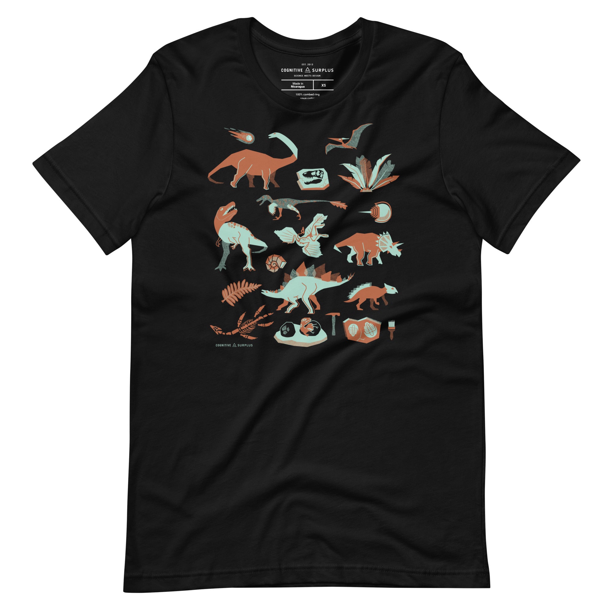 Retro Paleontology Graphic Tee