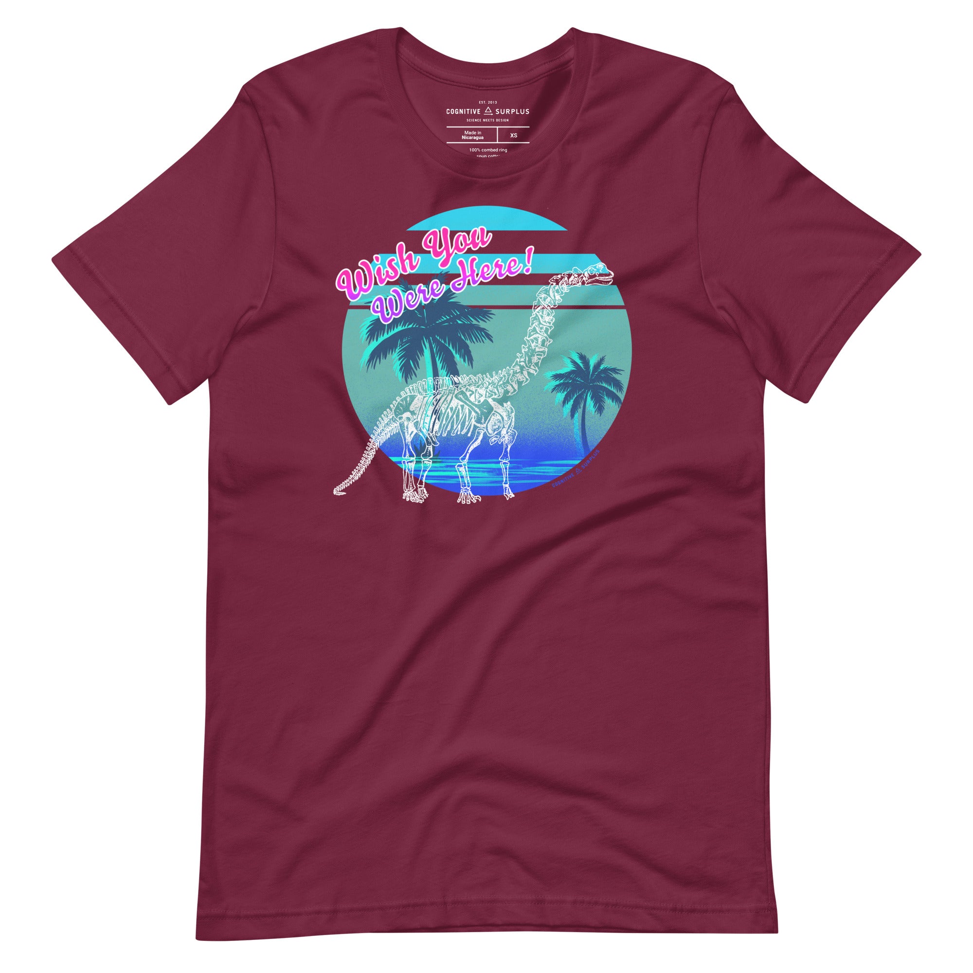 Dinosaur Wish You Were Here Graphic Tee