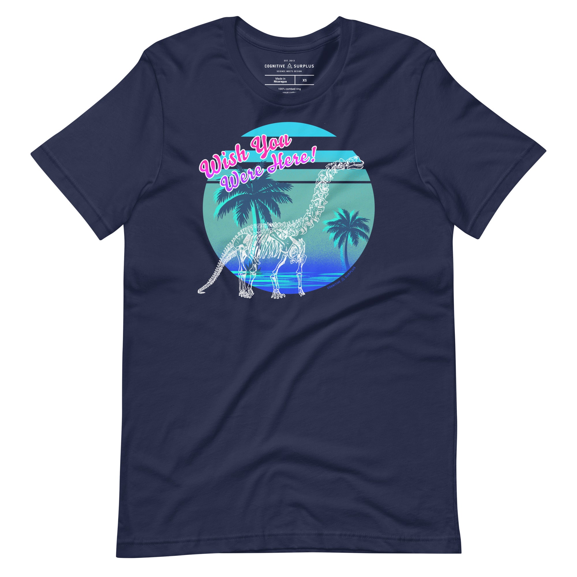 Dinosaur Wish You Were Here Graphic Tee