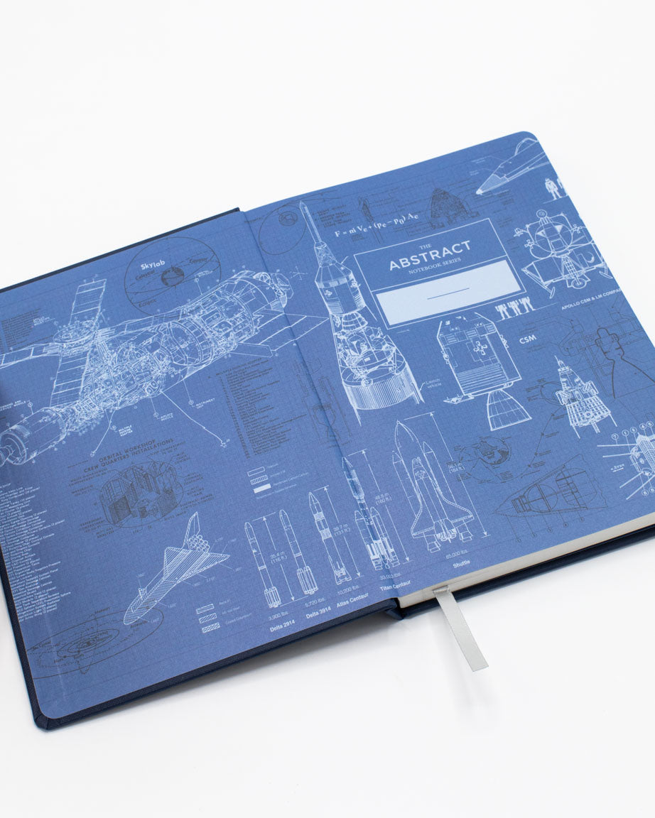 Aerospace & Rocketry A5 Hardcover Notebook - Space Blue