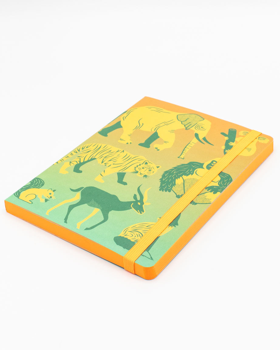 Retro Mammals A5 Softcover Notebook