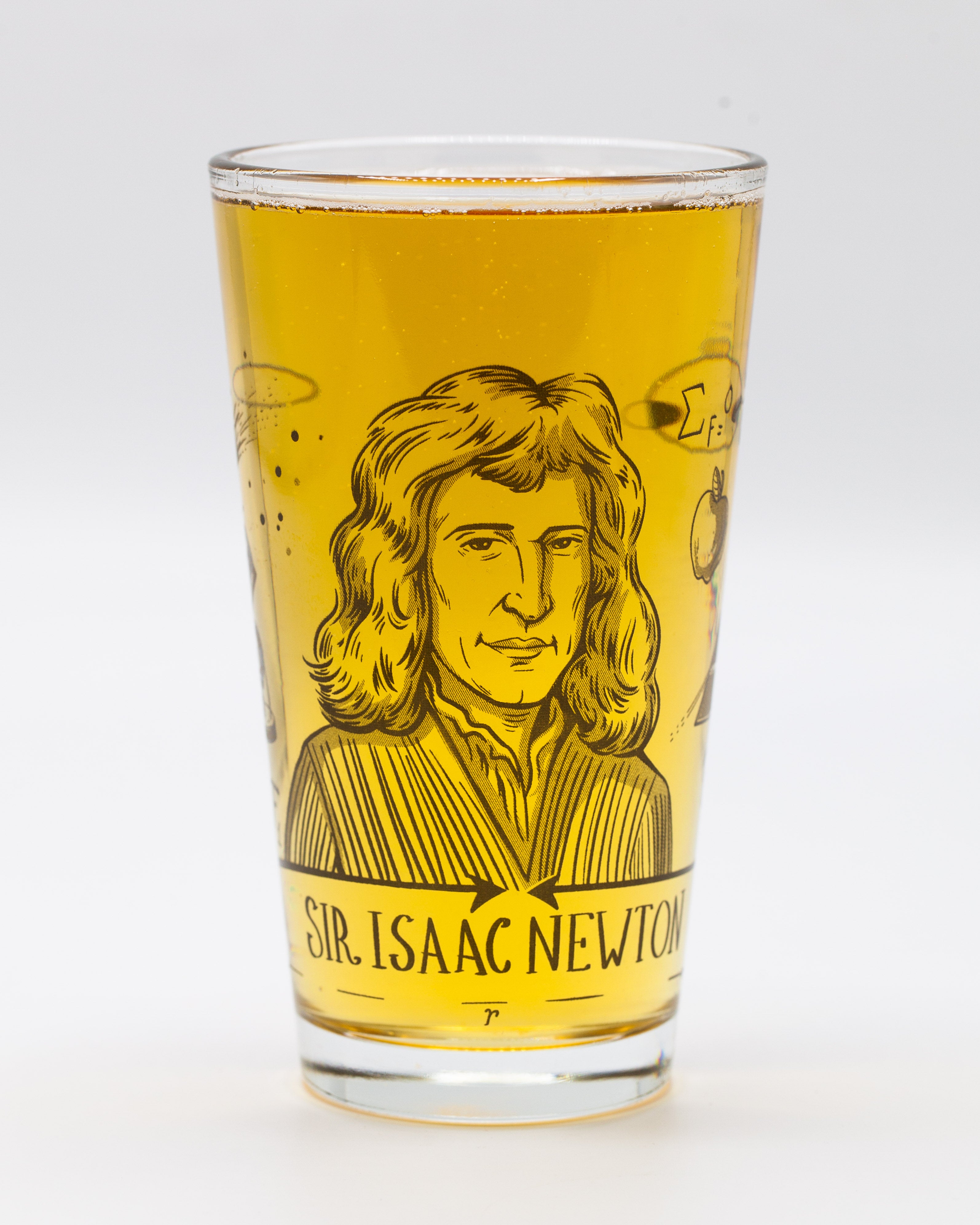 Isaac Newton Pint Glass