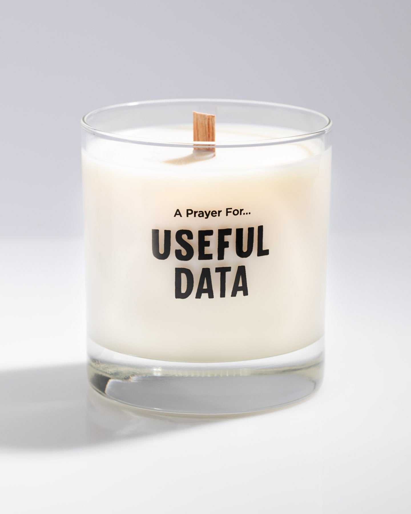 A Prayer For Useful Data Cocktail Candle