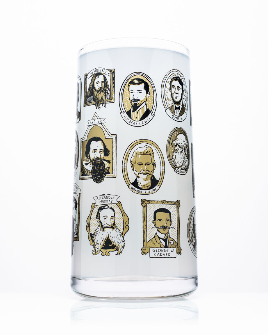 Great Beards of Science Drinking Glass