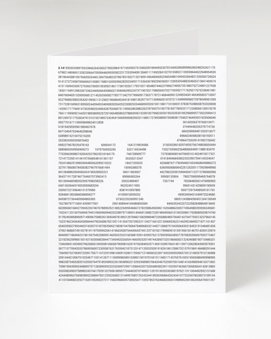 Pi over Pi Greeting Card - Cognitive Surplus