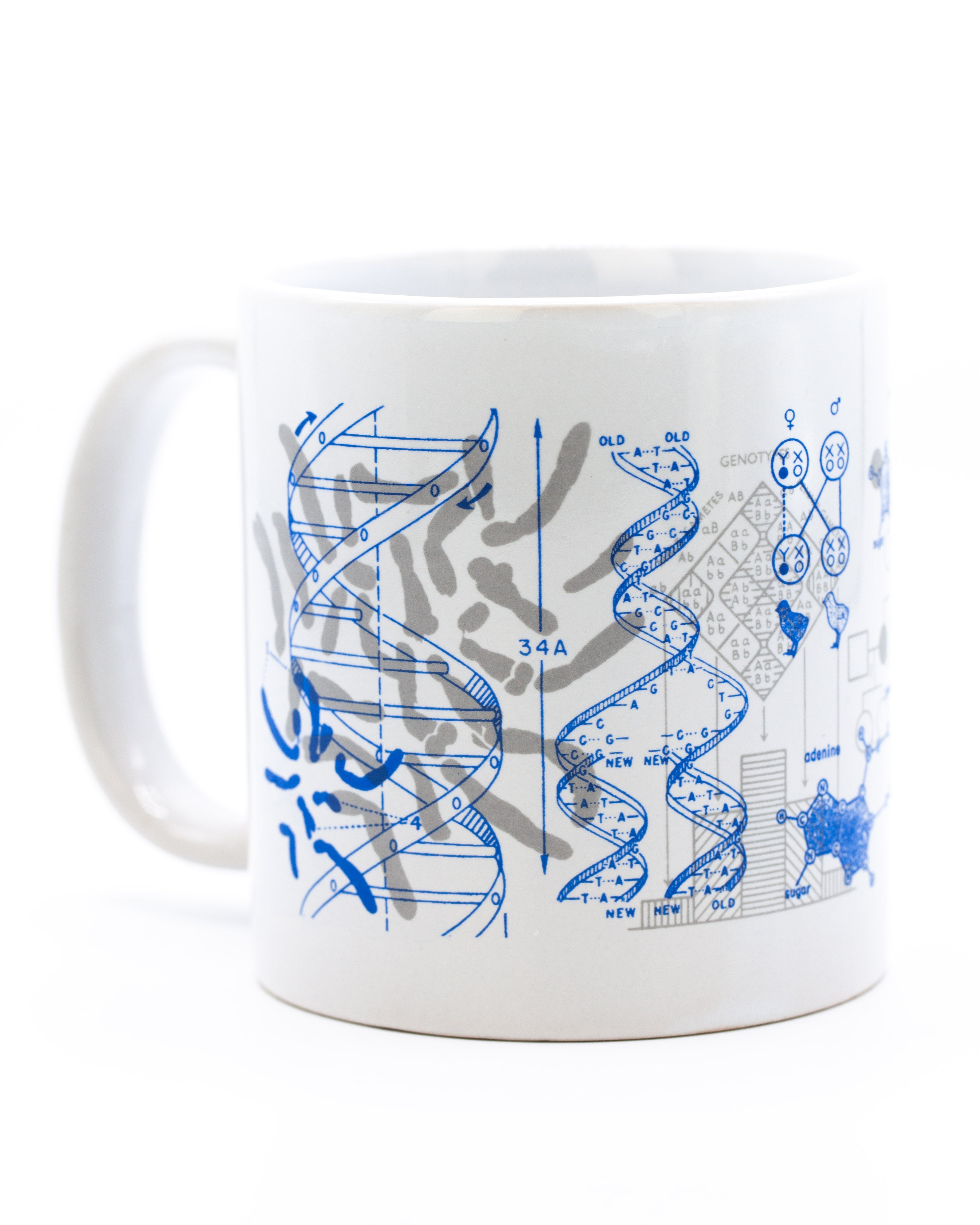 back of Genetics and DNA mega mug by cognitive surplus