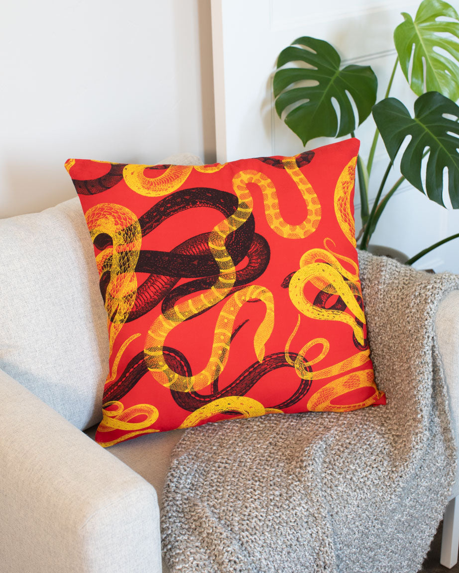 Snake Pillow Cover