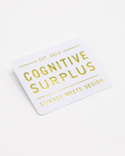 Cognitive Surplus Logo Gold Sticker