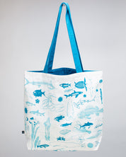 Marine Life Canvas Shoulder Tote