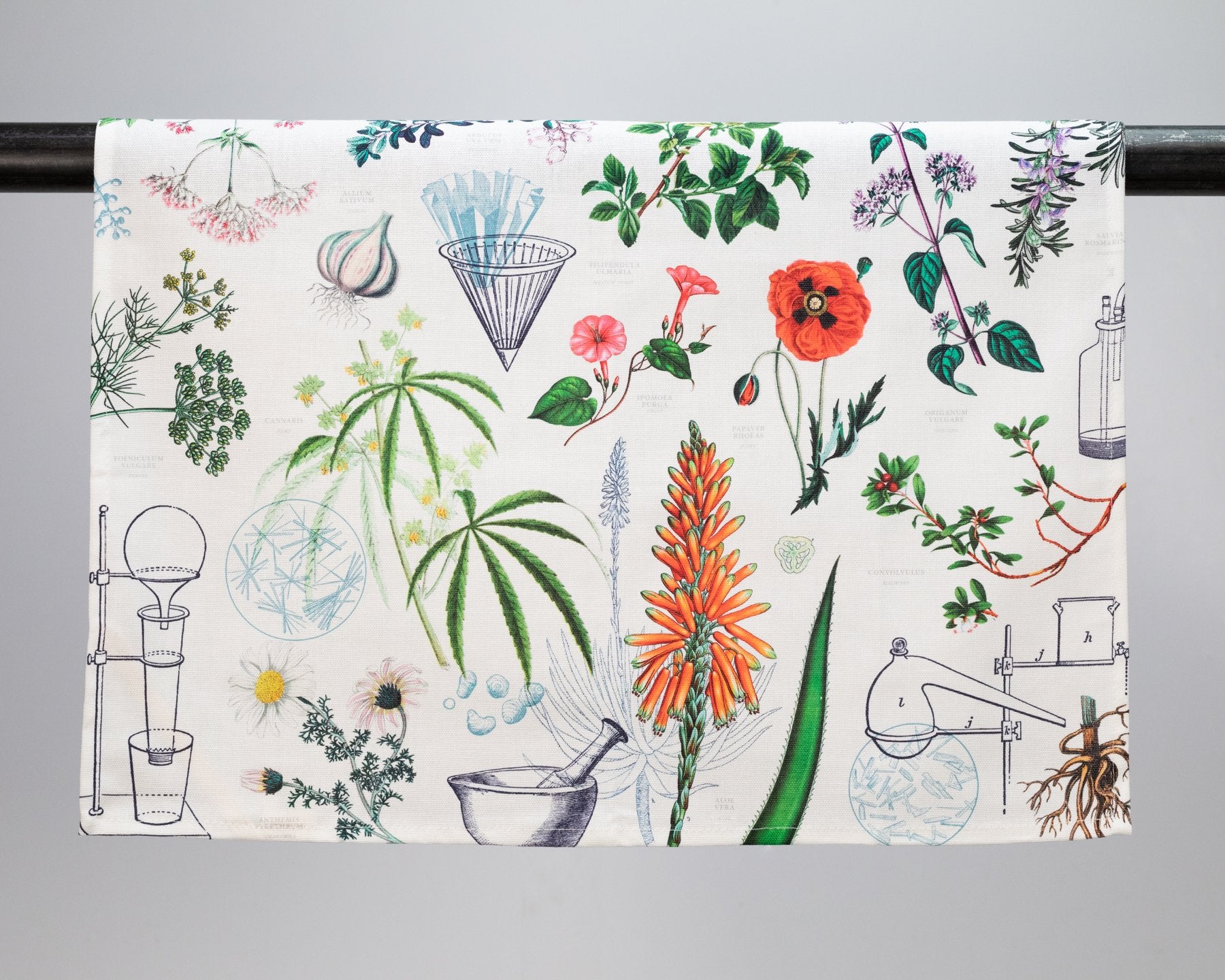 Botanical Pharmacy Printed Tea Towel